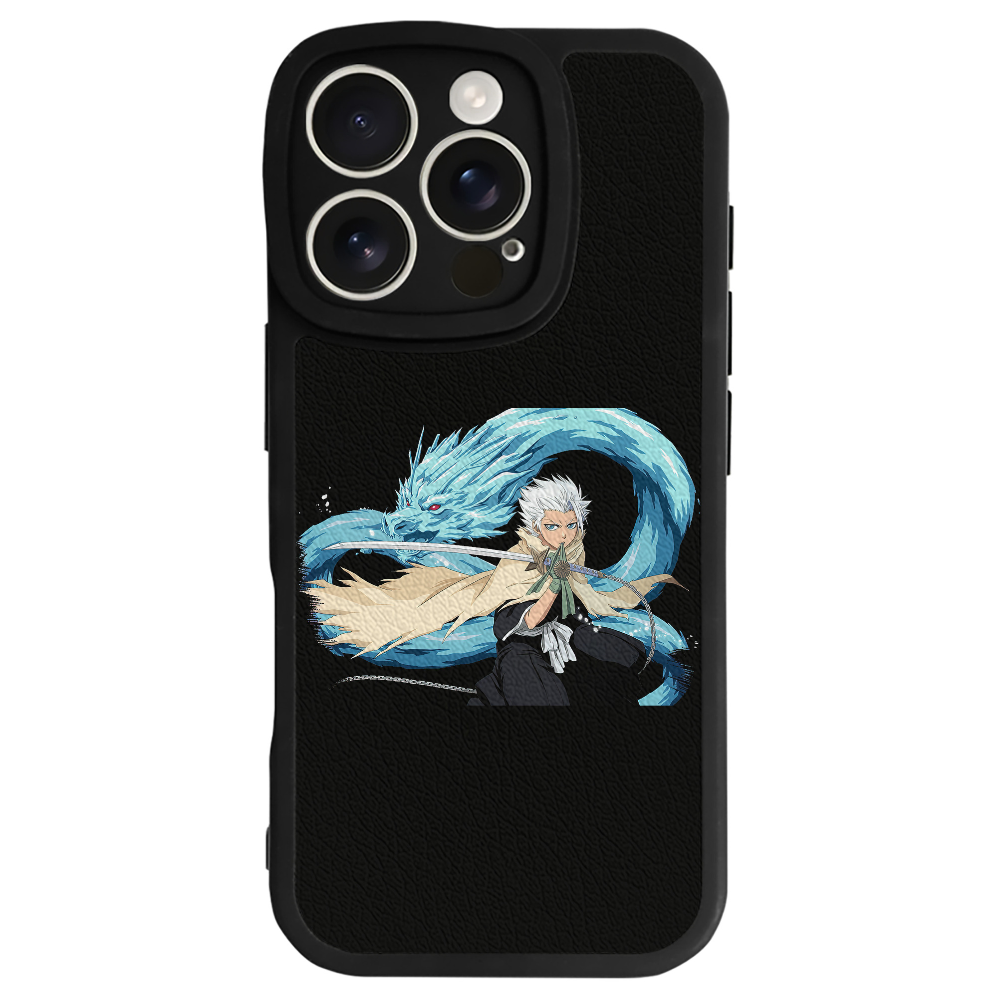 （画像用） ブリーチ 日番谷冬獅郎（ひつがや とうしろう） BLEACH Hitsugaya Toushirou 【iPhone 16シリーズ対応】シリコンスマホケース（レザー調） 材質：シリコン